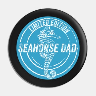 Blue Seahorse Dad Limited Edition Pin