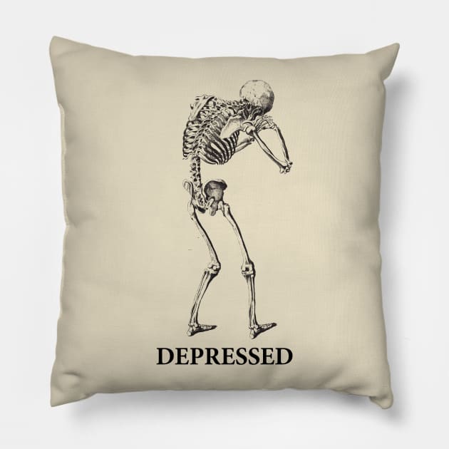 DEPRESSION Pillow by theanomalius_merch