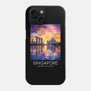 A Pop Art Travel Print of Singapore Phone Case