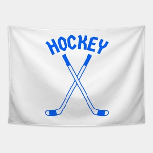 HOCKEY CROSSED STICKS LOGO Tapestry