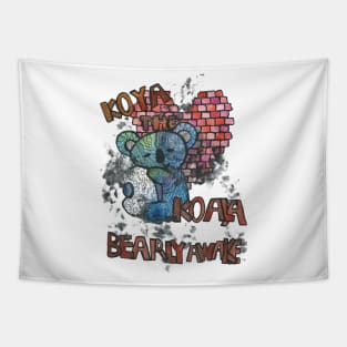 Koya Inspired Kawaii Street Art Graffiti Tapestry