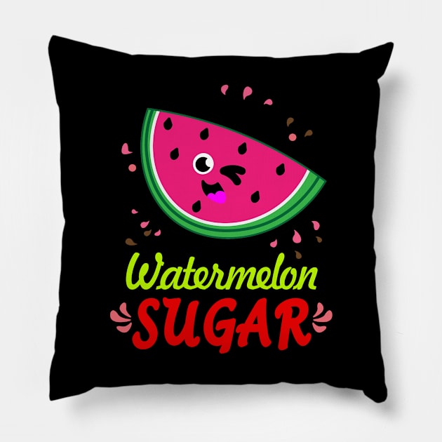 Watermelon Sugar Pillow by RainasArt