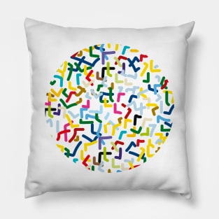 Cheerful abstract colors Pillow