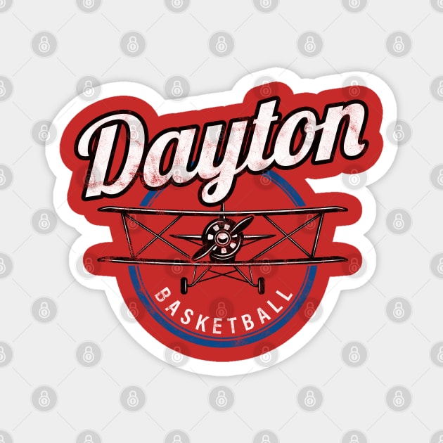 Support Dayton Basketball with this vintage design! Magnet by MalmoDesigns