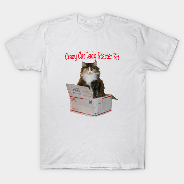 Crazy Cat Lady Starter Kit Crazy Cat Lady T Shirt Teepublic