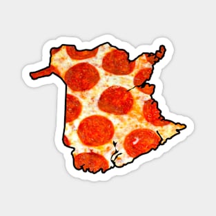 New Brunswick Canada Pepperoni Pizza Magnet