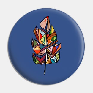 Colorful feather Pin