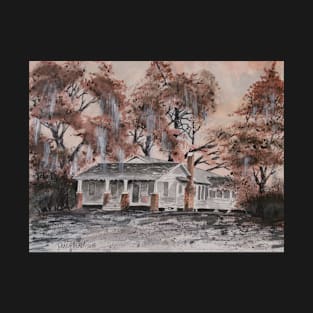 old house watercolor painting T-Shirt