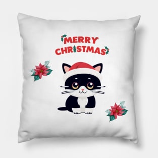 cat christmas Pillow