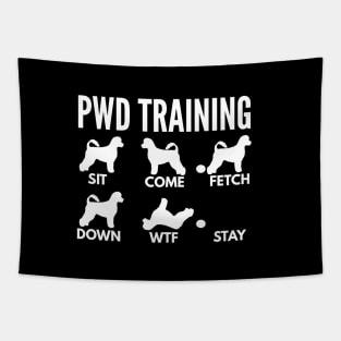 Portuguese Water Dog Training PWD Dog Tricks Tapestry