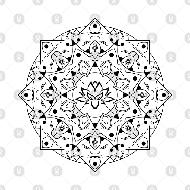 Lotus Flower Mandala by CelestialStudio