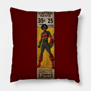 Captain Kenya - f Pillow