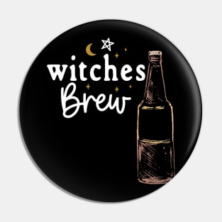 Witches Brew with a Celestial and a  Bottle of Beer Pin