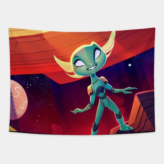 Life on Mars Tapestry by moonister