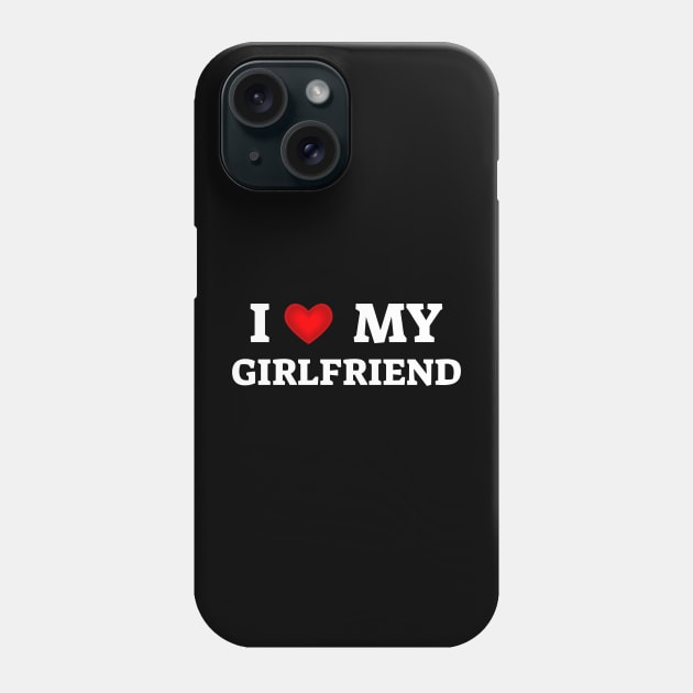 I Heart My Girlfriend, I Love My GF. Phone Case by Brono
