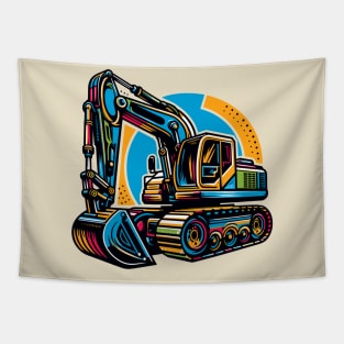 Excavator Tapestry