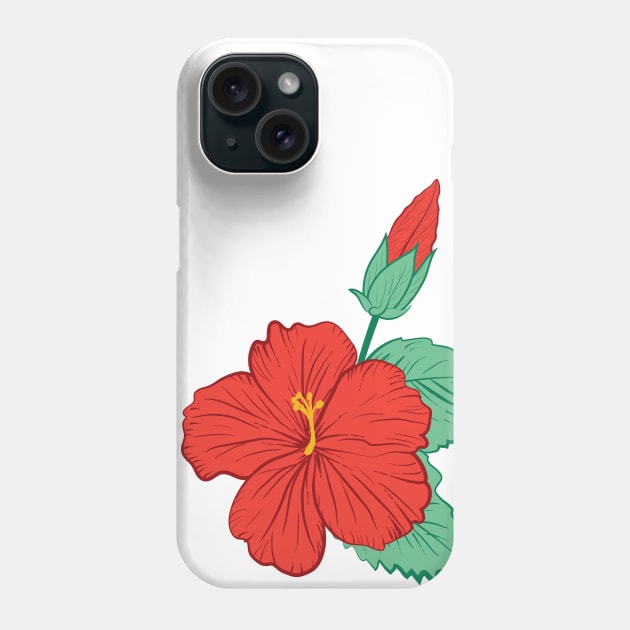 Hibiscus Phone Case by SWON Design