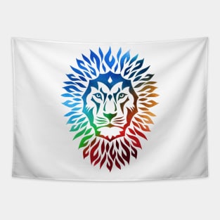 Rainbow Lion Tapestry