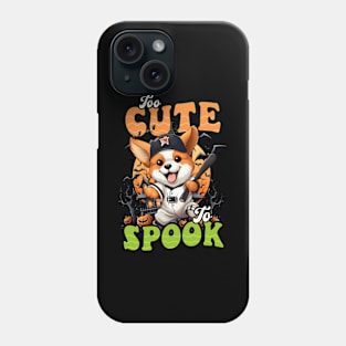 Baseball Halloween Shirt | Cute Too Spook Puppy Phone Case