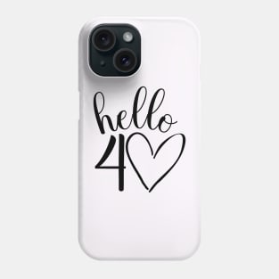 40th birthday design Phone Case