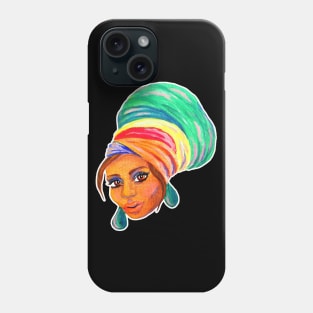 African Turban Girl Phone Case