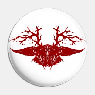 Red Demon Rabbit Pin