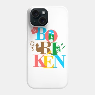 Puerto Rico Boriken Boricua Symbols Phone Case