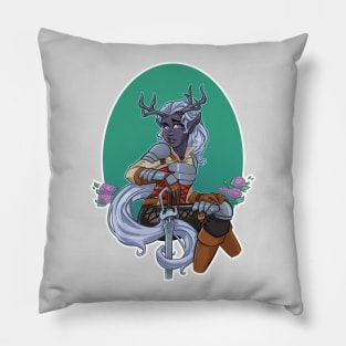 Drow Swordswoman Pillow