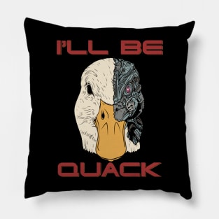 Goose Robot Duck Robot Pun Meme Men Women Funny Goose Duck Pillow