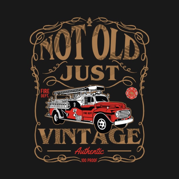 Retired Firefighter Grandpa que Fire Truck by AlfieDreamy 