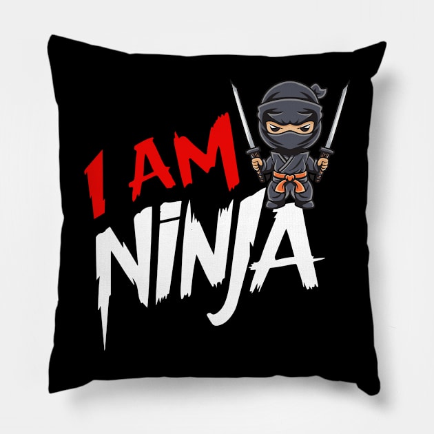 Ninja Day – December Pillow by irfankokabi