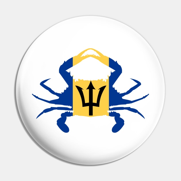 Barbados Crab Pin by Wickedcartoons