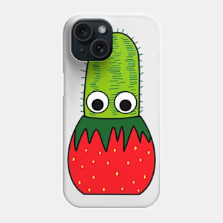 Cute Cactus Design #221: Cactus In Strawberry Pot Phone Case