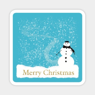 Hot snowman Magnet