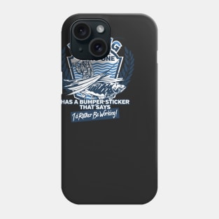 Funny I'd Rather be Fishing Phone Case