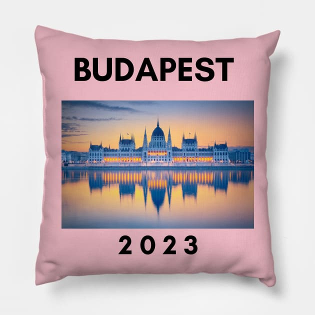 Budapest 2023 Pillow by Norbert Print Shop