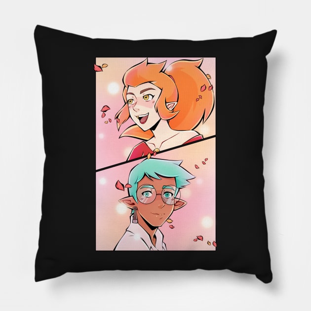 Eda & Raine Pillow by HeyMrDeath