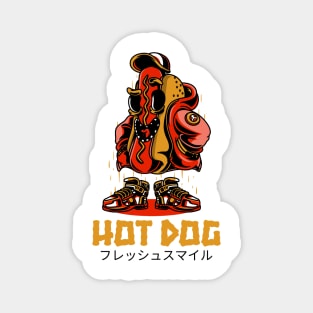 Hot Dog Funny Cartoon Characters Magnet