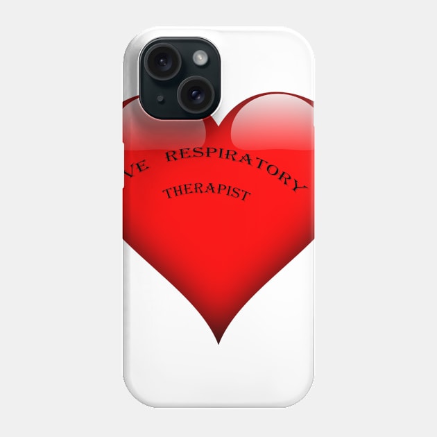 love respiratory therapist Phone Case by simsim