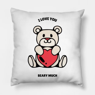 I love you beary much Pillow