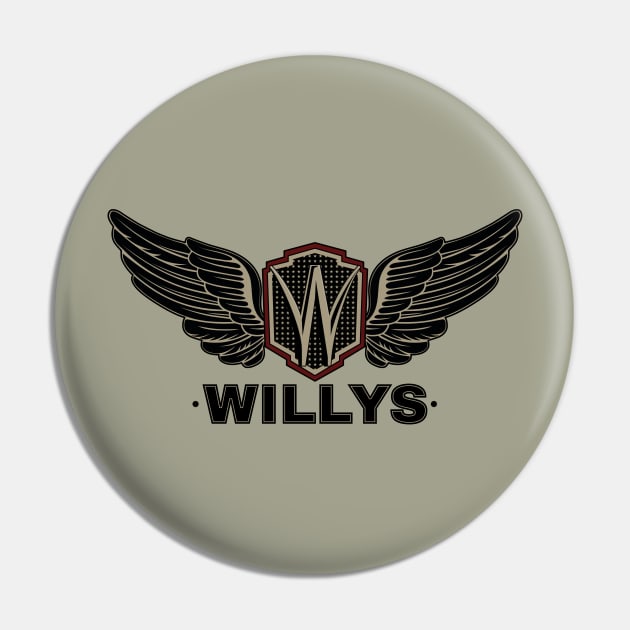 Willys Wings Royale Pin by SunGraphicsLab