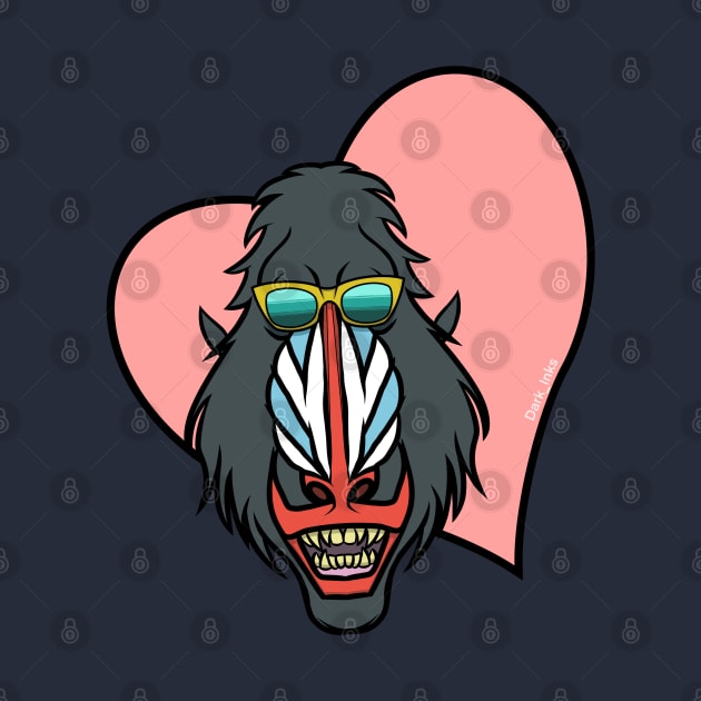 Valentine Mandrill by Dark_Inks