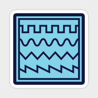 Synthesizer Waveforms Blue Magnet