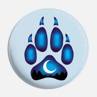 Wolf Paw Design Pin