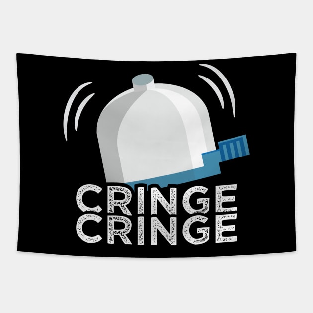 Cringe Button Bicycle Bell Meme Cringe Alert Cringe Tapestry