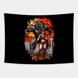 Big Bad Wolf and Red Riding Hood Tapestry