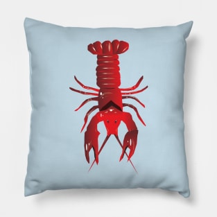 Crawfish or Lobster Digital Art Pillow