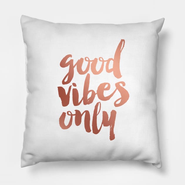 Good vibes only pillow discount