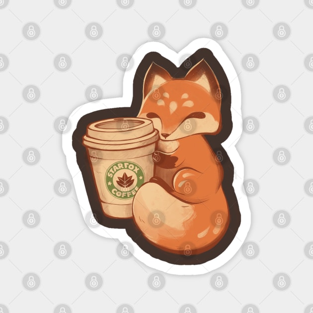 Starfox Coffee Magnet by rikolaa