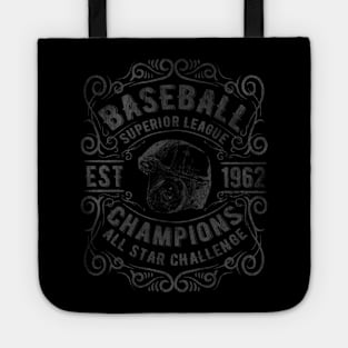 Vintage Baseball League Tote